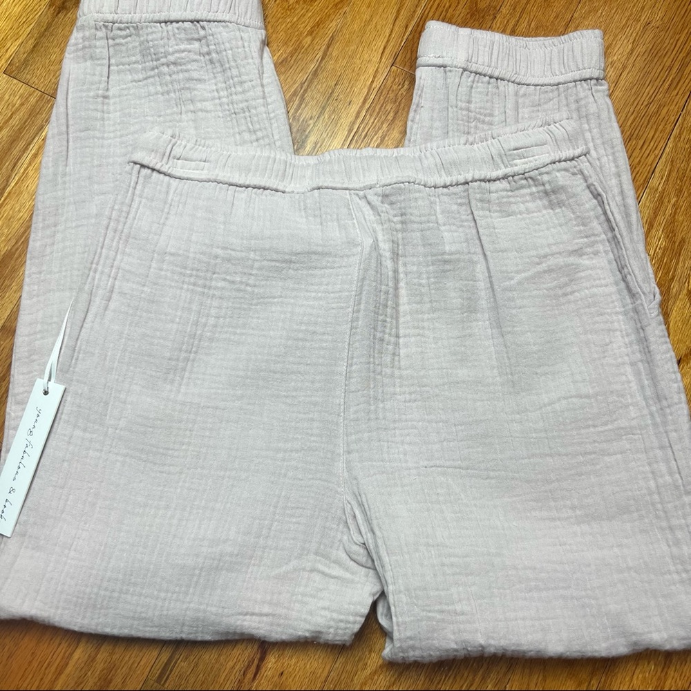 NWT Young fabulous & broke light pink cotton joggers - Picture 4 of 5